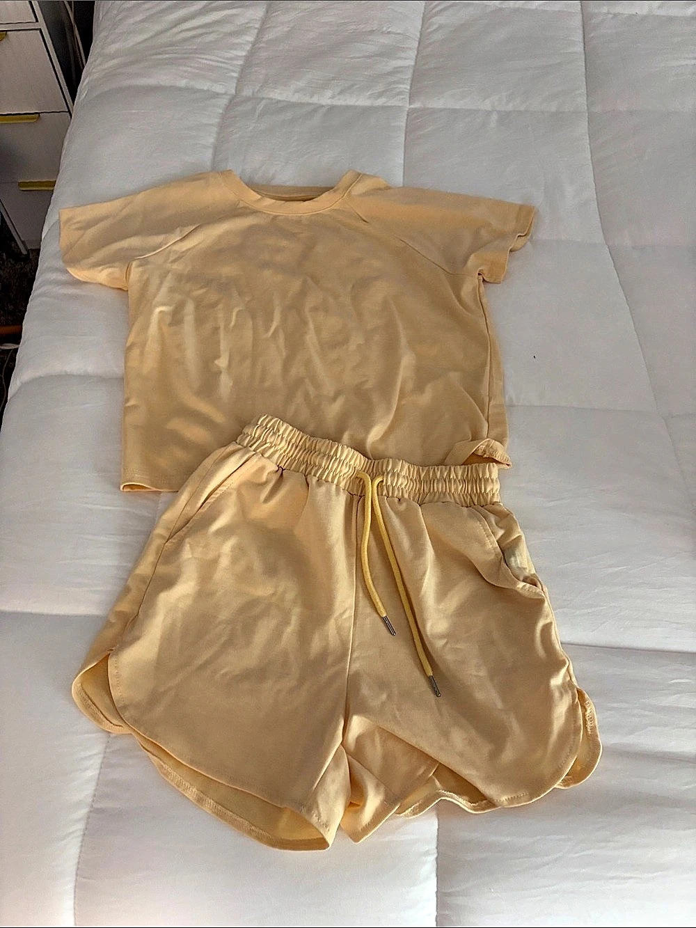 Yellow Two-Piece Athletic Set Like New
